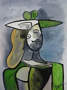 PABLO PICASSO CoA Drawing on Paper Vintage Art Painting Original Signed by Hand - Picture 1 of 7