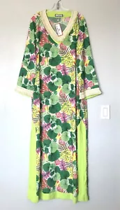 CK BRADLEY Kaftan-Kleid Peppin tropischer Druck Grün Multi Größe XL - Bild 1 von 12