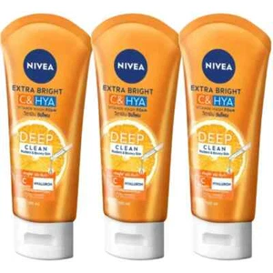 Extra Bright C & Hyaluron Vitamin Wash Foam Deep Cleansing Clear Nivea 3x100g. - Picture 1 of 4