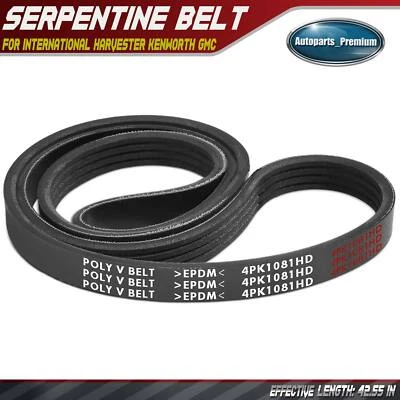 42.55英寸重型蛇形皮带适用于国际收割机Kenworth GMC — 第 1/4 张图片