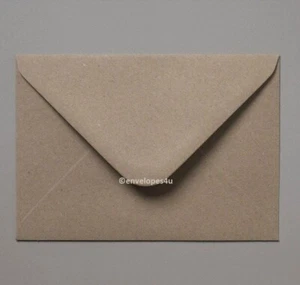 Mini Brown Recycled Fleck Kraft Envelopes (62 x 94mm) 110gsm FREE P&P - Picture 1 of 1