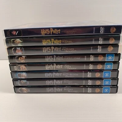 Harry Potter - Complete 8 film bundle (DVD 16 discs)  2 disc versions Region 4 - image 1 of 4
