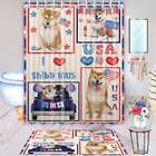 Shiba Inu Dog Bath Mat & Shower Curtain Set Personalized Many Designs NWT