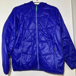 L.L. Bean Youth Boys Quilted Primaloft Jacket Full Zip Blue Size Large 14-16 - Picture 1 of 10