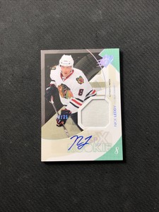 2010-11 UPPER DECK SPX NICK LEDDY RARE ROOKIE AUTO PATCH SPECTRUM #ed 12/25