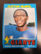 1971 Topps Clifton McNeil card #15.......
