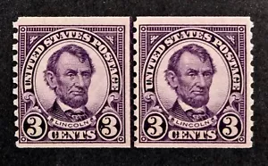 brimar: US Scott #600 Mint (MNH, OG, VF-XF) LINCOLN 3¢, Coil LP, NH, SCV $72.50 - Picture 1 of 4