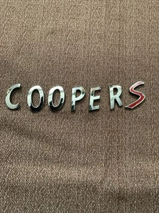 2001-2013 BMW Mini Cooper S Emblem Letters Badge Trunk Gate Rear Chrome OEM Used - Bild 1 von 4