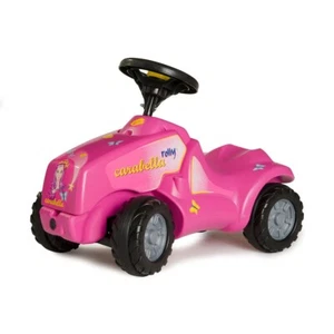 Corno giocattolo per trattore rosa cavalcabile e cofano apribile auto da esterno bambini piedi a pavimento - Foto 1 di 6