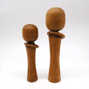 29.5cm&24cm Vintage Japanese Creative KOKESHI Doll Pair – by KYOKA KOE234 - Picture 1 of 18