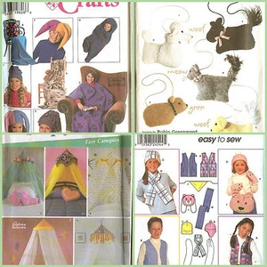 OOP Simplcity Sewing Pattern Childs Accessories Apparel Home You Pick - Picture 1 of 5