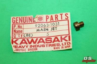 KAWASAKI 1972-96 H1 H2 A1 A7 KZ KD KE KH KS KT MAIN JET # A95 PART# 92063-1031 - Image 1 of 4