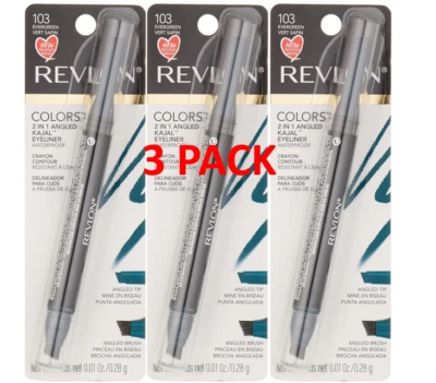 Revlon Colorstay 2-in-1 Angled Kajal Eyeliner, 103 Evergreen 3PACK - Image 1 of 3