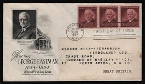 #1062 3c George Eastman, Art Craft-Damaged Flap FDC **ANY 5=FREE SHIPPING** - Picture 1 of 1