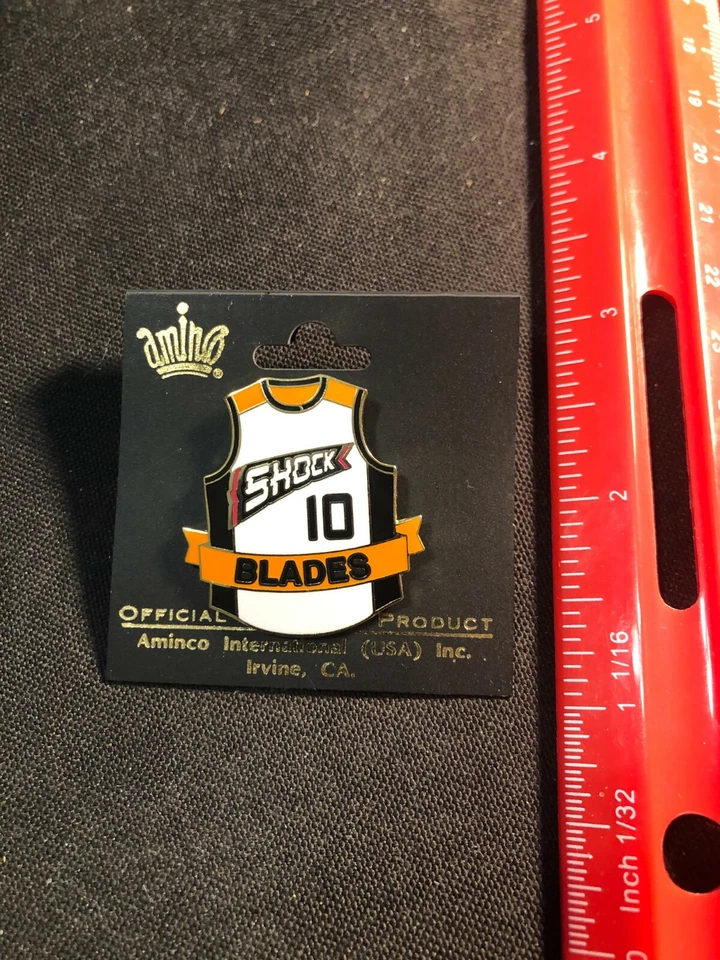 NEW Detroit Shock Rhonda Blades Jersey Pin - WNBA Licensed - Butterfly Pin Back  - Image 1 of 1
