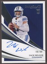 2021 Immaculate Zach Wilson RC Rookie Signed AUTO 98/99