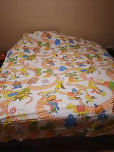Rare Vintage McDonalds Captain Crook & Friends Flat Sheet Bedding Set - Picture 1 of 11