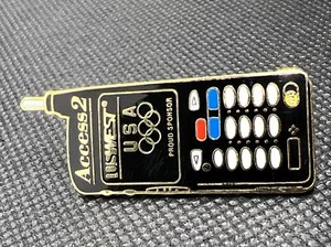 USWEST Olympic Pin Badge~Proud Sponsor~Phone~Advanced PCS - Picture 1 of 4