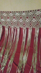 Vintage Woll Makramee Schal Top Zustand - Bild 1 von 3