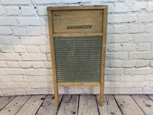 Vintage TWO N ONE Carolina Washboard Co Laundry 24" X 12" Granny Cottage Core - Picture 1 of 7