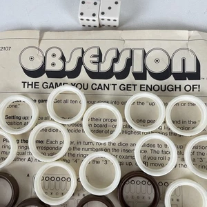 Obsession Brettspiel Mego fehlende Ersatzringe Teile Teile Spielmarken - Bild 1 von 3