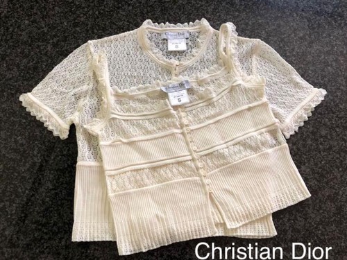 Christian Dior by John Galliano Cami & cardigan manica corta taglia S dal Giappone