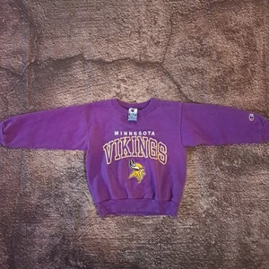 Vintage Minnesota Vikings Youth Sweatshirt Purple Embroidered Small (8) - Bild 1 von 7