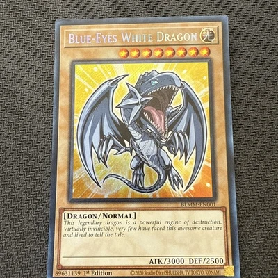 Blue-Eyes White Dragon BLMM-EN001 (Chibi Art) 1st Edition Secret Rare Yu-Gi-Oh! - Image 1 of 4
