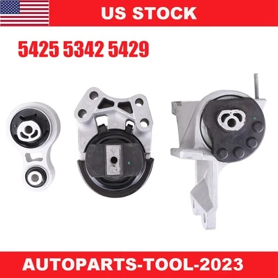 Juego de 3 montaje de motor y transmisión para Ford Flex Lincoln MKS Mercury Sable 5425 5342 5429 Foto 1 de 4