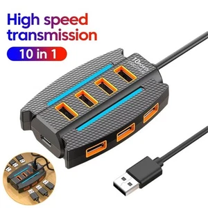 Extend 10 Ports USB 2.0 Splitter USB Port Expander Mouse Keyobard Printer - Afbeelding 1 van 16