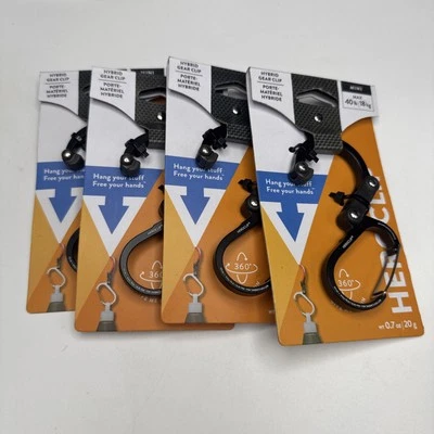 Lot Of 4 Black Gear Aid Heroclip Mini Rated Up To 40lbs - Image 1 of 3