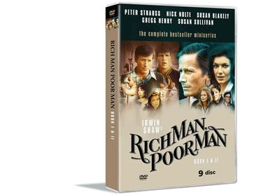 Rich Man Poor Man Complete (DVD) Edward Asner Nick Nolte Peter Strauss - Image 1 of 3