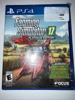 Farming Simulator 17: Platinum Edition (Sony PlayStation 4, 2017) New Sealed - Image 1 of 2