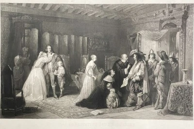 Une Arrestation sous Richelieu Mezzotinto Paul Girardet Tony Johannot  - Bild 1 von 4