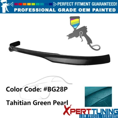 Fits 92-95 Honda Civic TR Style Front Bumper Lip PP #BG28P Tahitian Green Pearl - Изображение 1 из 4