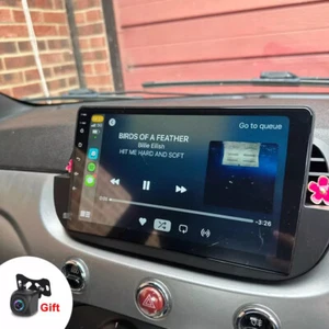 Für Fiat 500 2007-2015 2+64GB Android 14 Autoradio Apple CarPlay GPS Navi+Kamera - Bild 1 von 14