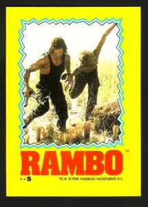 RAMBO FIRST BLOOD PART II STICKER CARD 05 5 - Bild 1 von 3