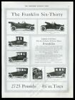 1914 Franklin roadster berline voiture de tourisme berlin limousine 6 voiture vintage imprimé annonce