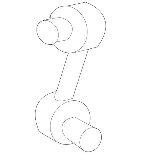 Original GM 2003-2007 Cadillac CTS Base Luxury 3.2L V6 Estabilizador Link 15858712 Foto 1 de 2