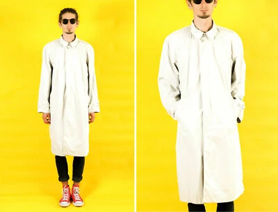 Vintage Creeks company men trench coat/ Classic coat/ Beige short coat/ Rain  - Image 1 of 4