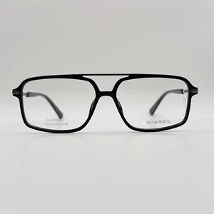 Diesel Eyeglasses Men Square Black Silver Mod. DL 5405 Logo New - Picture 1 of 10