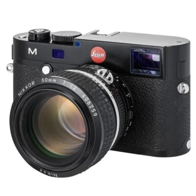 Hilton 50mm rangefinder coupled Nikon F to Leica M adapter ring - Image 1 of 4