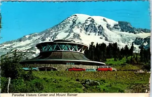 Paradise Visitor Center und Mount Rainier, Washington Postkarte - Bild 1 von 2