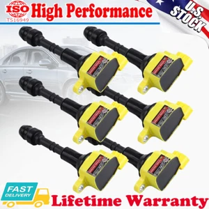 Set of 6 Ignition Coil For 2002-2008 Nissan Frontier Pathfinder Maxima UF349 - Picture 1 of 12