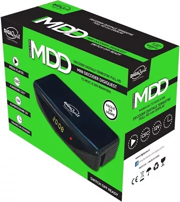 TDT Receptor Full HD DVB-T2 Digiquest MDD Sintonizador, Euroconector SCART HDMI - Imagen 1 de 4
