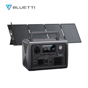 BLUETTI EB3A Portable Power Station 600W LiFePO4 Battery +120W Solar Panel Trip - Picture 1 of 14