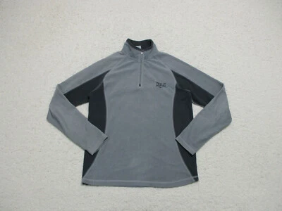 Everlast Sweater Small Adult Gray Pullover Quarter Zip Fleece Spell Out Logo Men - Image 1 of 4