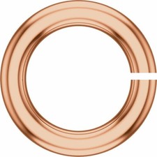 5mm OD 3.3mm ID SOLID 18k ROSE PINK Gold 20ga gauge OPEN Jump Ring USA MADE