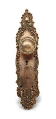 Antique Lockwood French Renaissance Entry Door Knob Set - Image 1 of 4