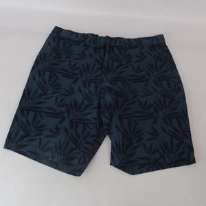 Pantalones Cortos Banana Republic Para Hombre Aiden Estampado Hoja de Palma Entrepierna Talla 33 - Imagen 1 de 11